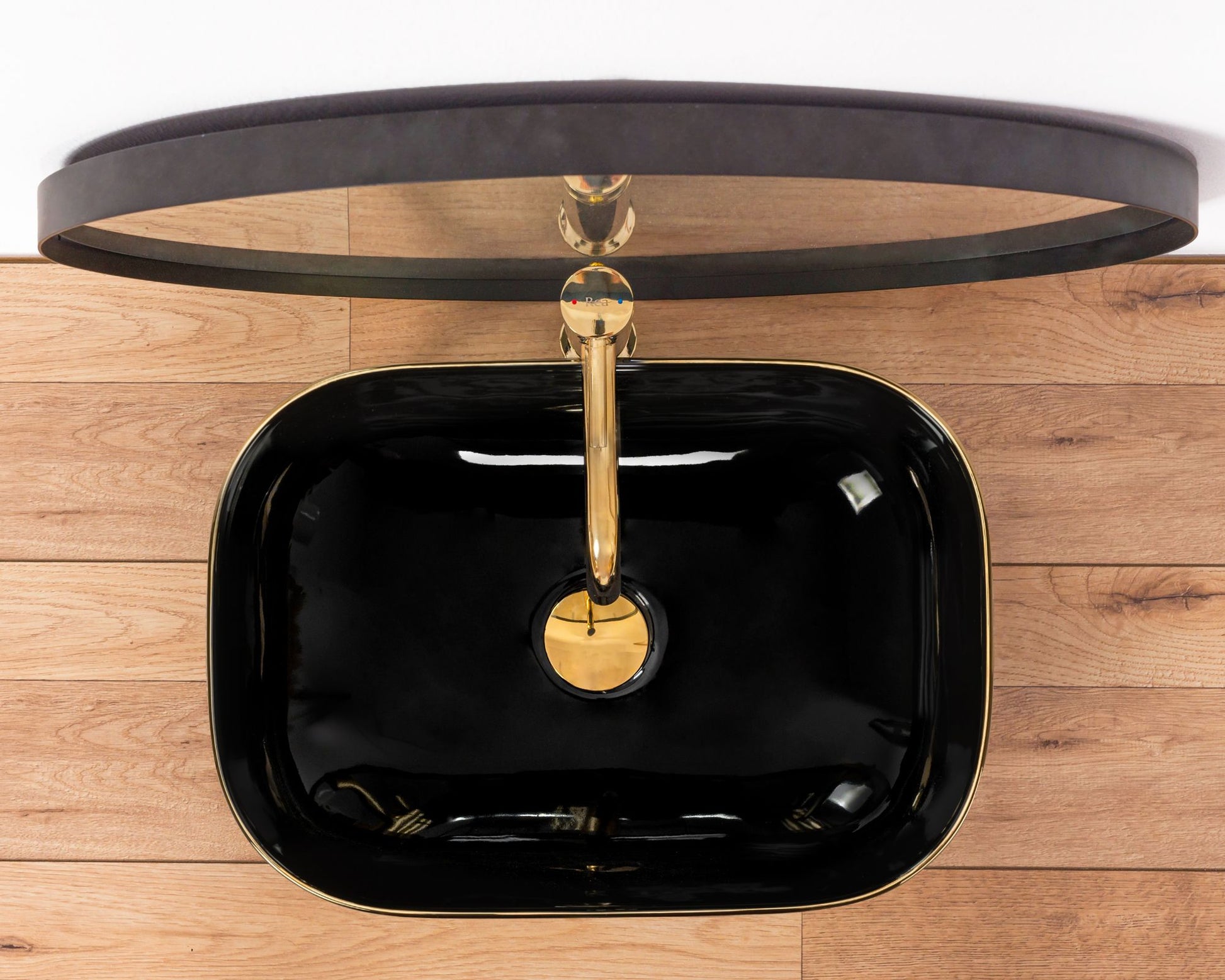 Aufsatzwaschbecken Rea Belinda Black Gold 3