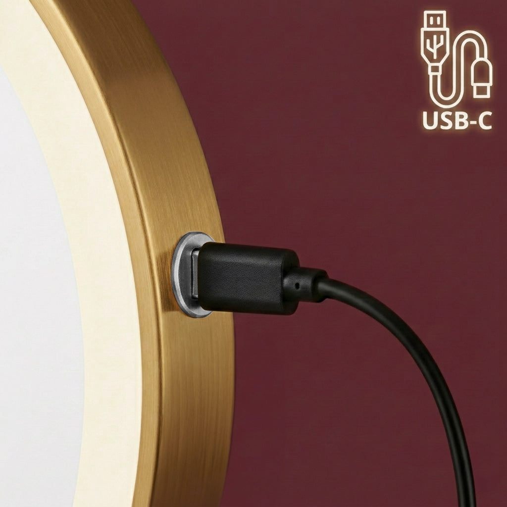 Spiegel LED Old Gold  8