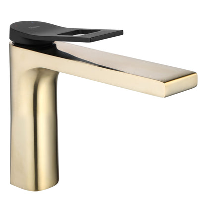 Waschbeckenarmatur REA Soul Gold mat black low 6
