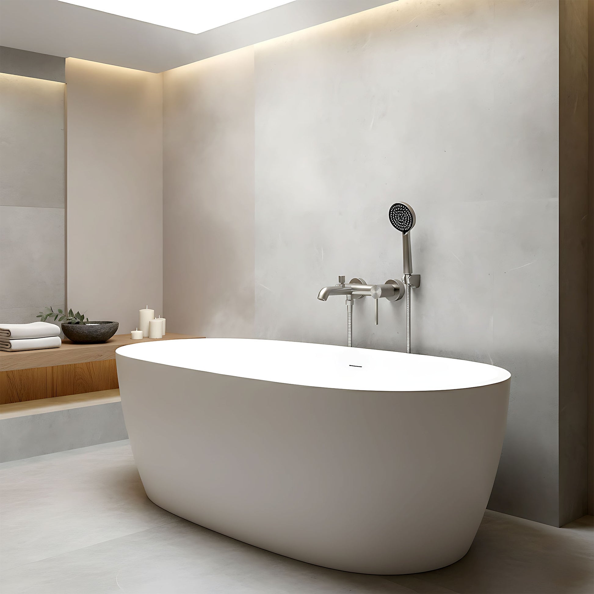 Wannenarmatur Rea Foster Nickel Brush  10