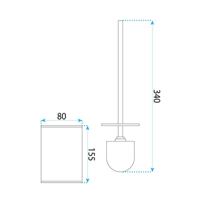 Wc-bürsten B110 Chrome  7