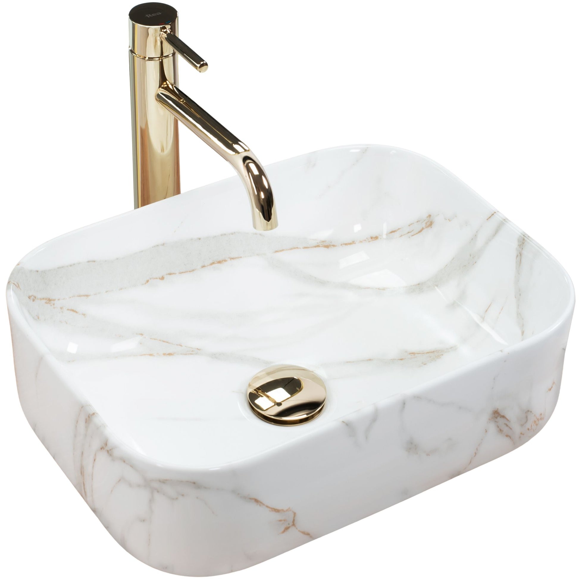 Aufsatzwaschbecken Rea Demi Mini Aiax Shiny 1