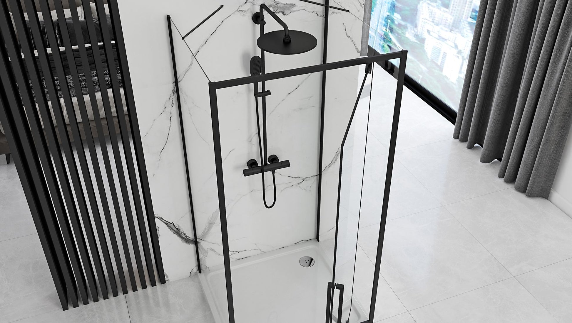 Eckdusche Rapid Swing 80 x 90 4