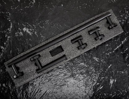 Badezimmer-accessoire-set Ari Black 4-teilig  8