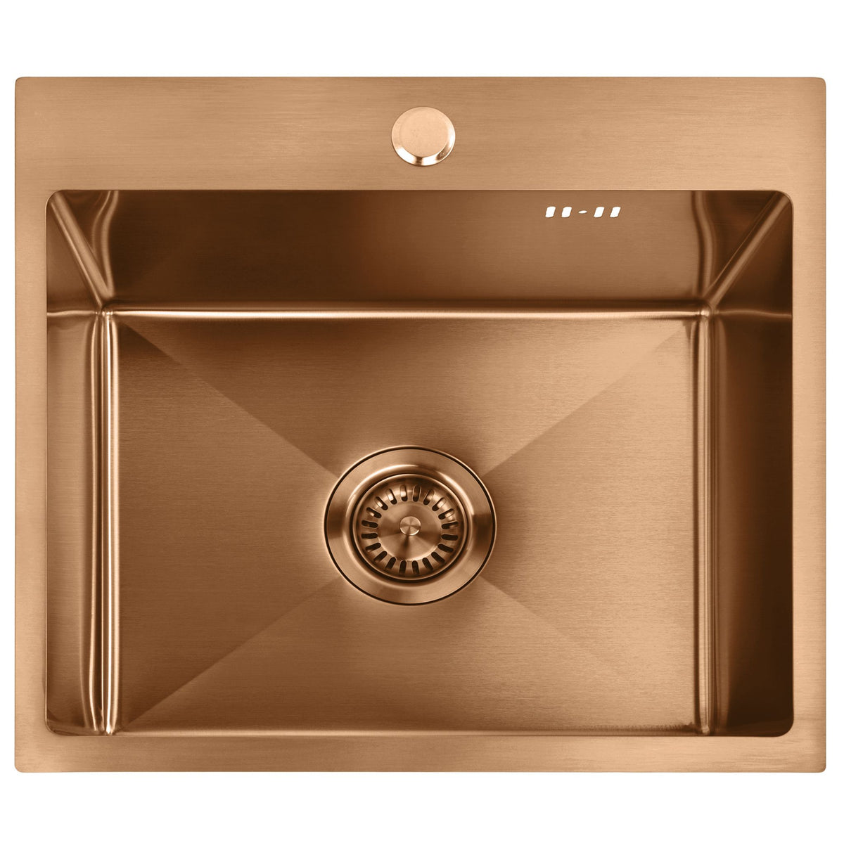 Stahlspüle Mit 3-teiligem Zubehörset REA Leo 50 Brush Copper 5