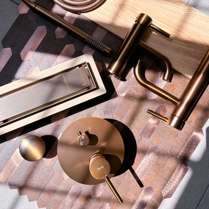 Duschrinne Rea Neox Brush Copper 70  7