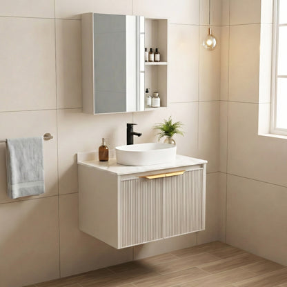 Комплект мебели для ванной с столешницей Marti 60cm Beige  3