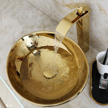 Aufsatzwaschbecken Rea Sofia Gold 3