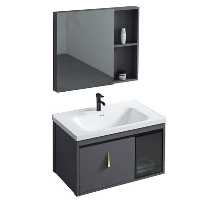 Badezimmermöbel-set Mit Waschbecken Paris 60cm Grey  6