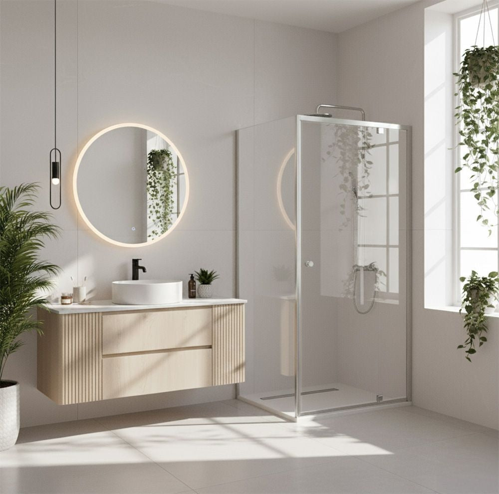 Duschkabine Rea Primo Swing 90x90 Chrome  2