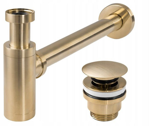 Waschbecken-Siphon Klik-Klak Universal REA Gold MAT  1