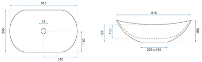 Aufsatzwaschbecken Rea Royal Powder Pink Matt  6