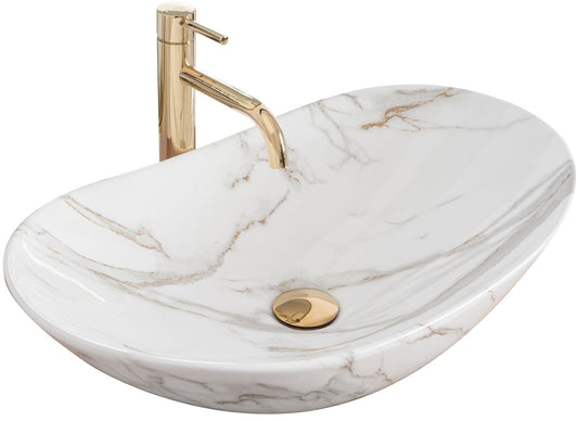 Aufsatzwaschbecken Rea Royal Shiny Aiax Marmor 1