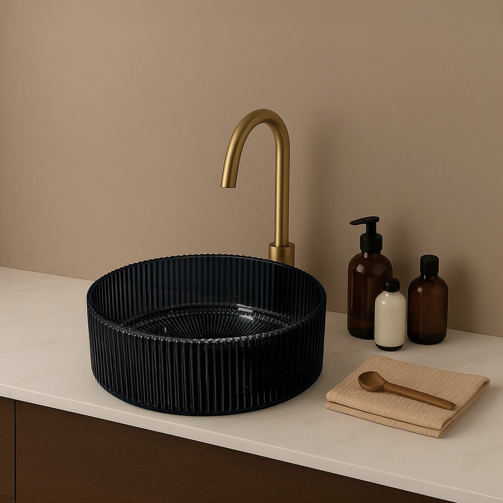 Aufsatzwaschbecken Rea Ingrid 36 Black  2