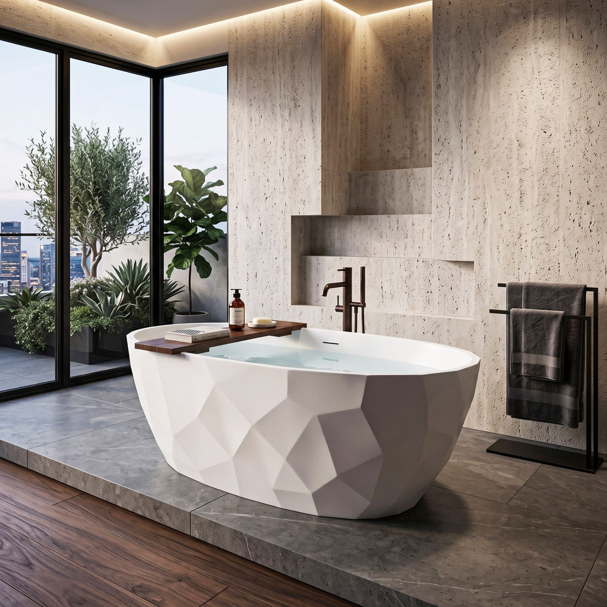 Freistehende Badewanne Rea Celia 170 1