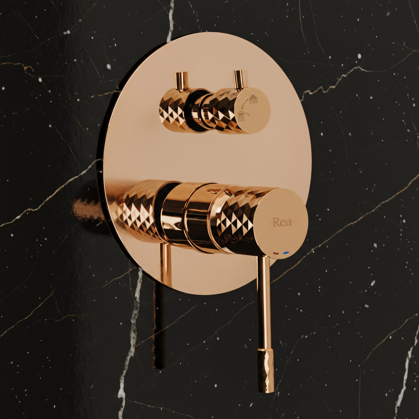 Unterputz Duschset Rea Lungo Diamond Copper + Box  2