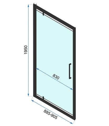 Eckdusche Rapid Swing 70 x 100 13