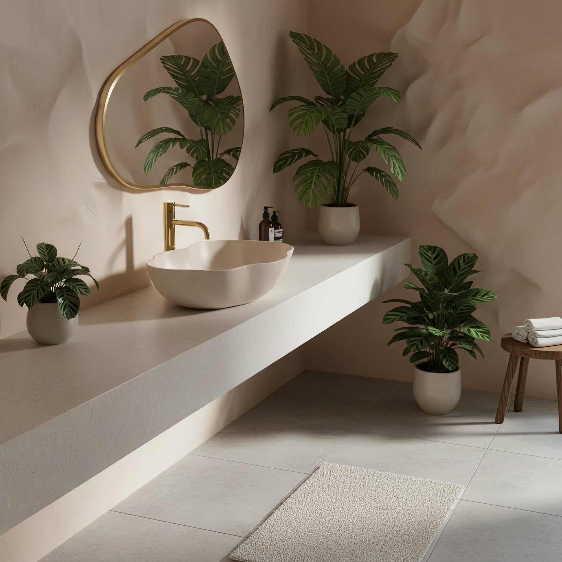 Aufsatzwaschbecken Rea Pearl Warm  7