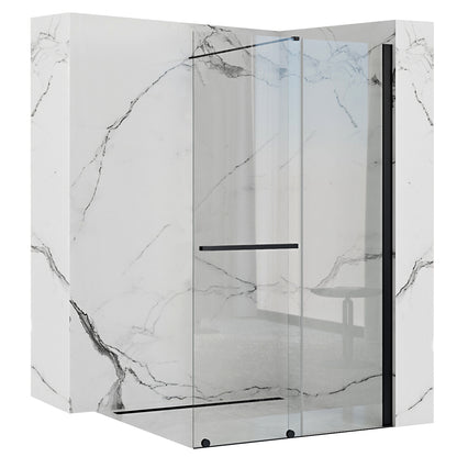 Duschwand Rea Cortis Black 120  6