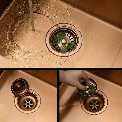 Edelstahlspüle Fin BRUSH COPPER ohne Küchenarmatur 6