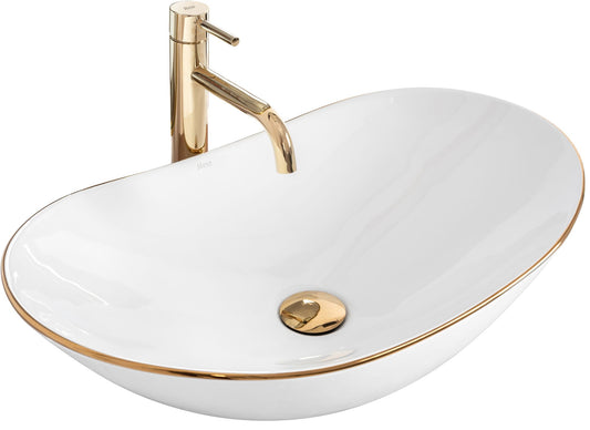 Aufsatzwaschbecken Rea Royal Gold Edge 1