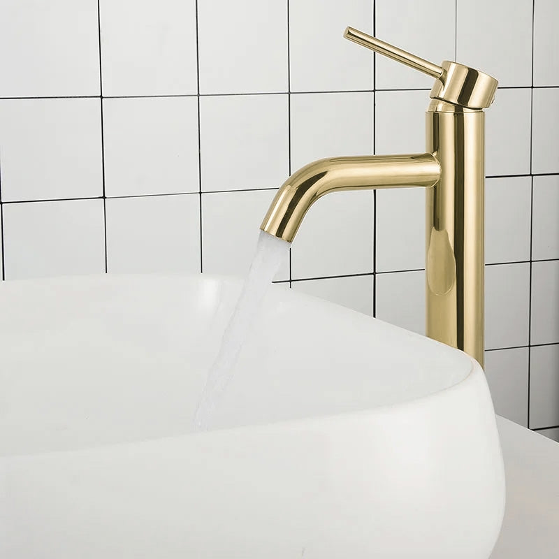 Waschbeckenarmatur Rea Lungo L. Gold high  5