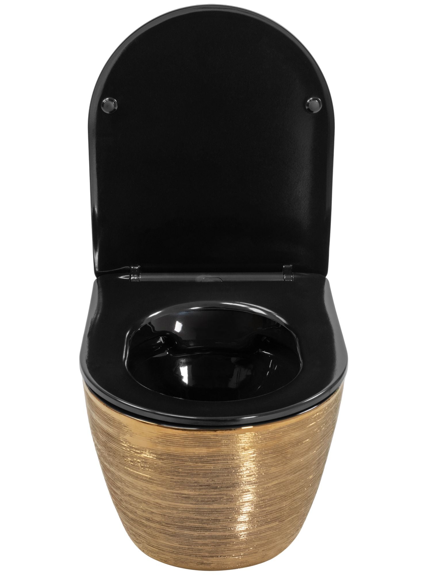 WC Schüssel Randlos Carlo Flat Brush Gold  4