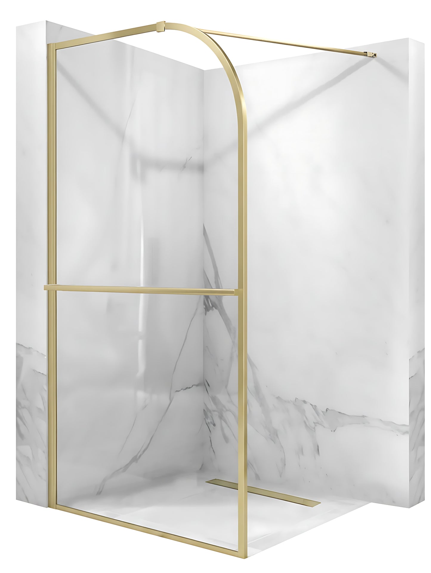 Duschwand Rea Sky Brush Gold 120  2