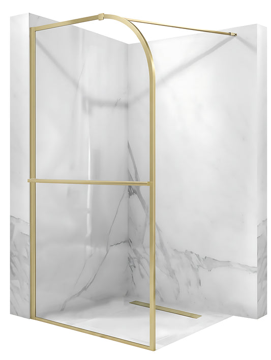 Duschwand Rea Sky Brush Gold 120  2