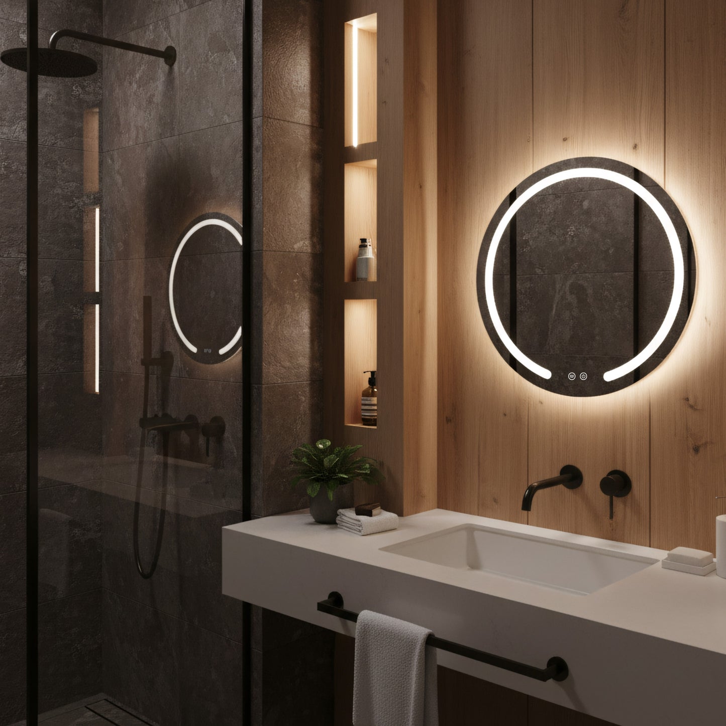 Spiegel LED 60cm Modern  6