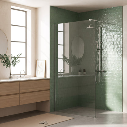 Duschwand Rea Flexi Transparent / Chrome 110  7