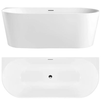 Acryl Wandmontage Badewanne Capri Slim 170cm  2