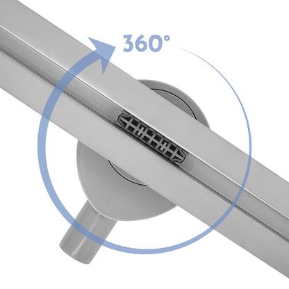 Duschrinne Rea FILO Nickel Brush 80  2