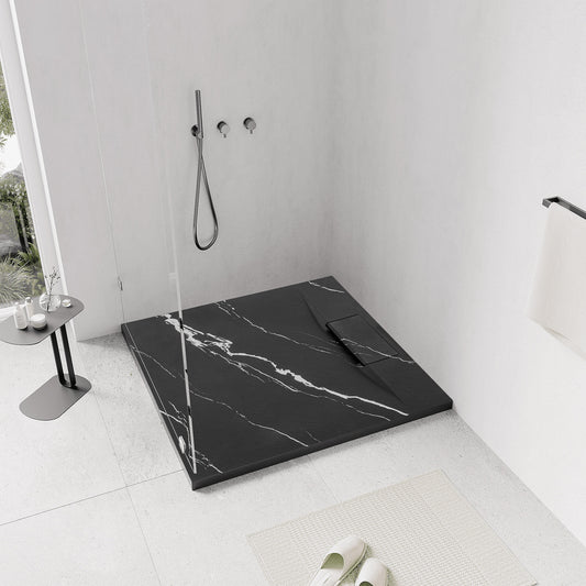 Duschtasse Bazalt CARRARA BLACK 90x90  1