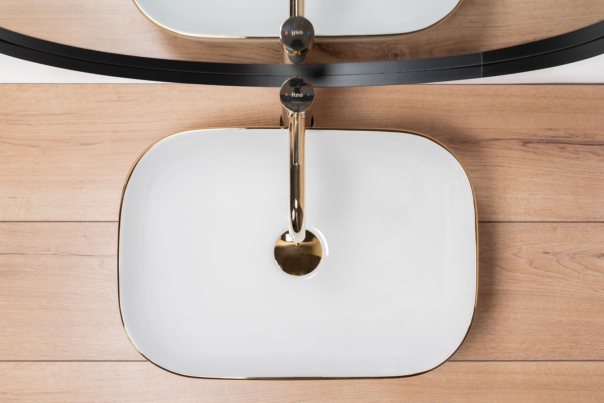 Aufsatzwaschbecken Rea Belinda Golden Edge 5