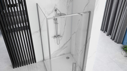 Duschkabine REA Rapid Swing Chrom 90 x 100 5
