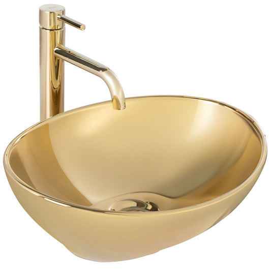 Aufsatzwaschbecken Rea Sofia Gold 1