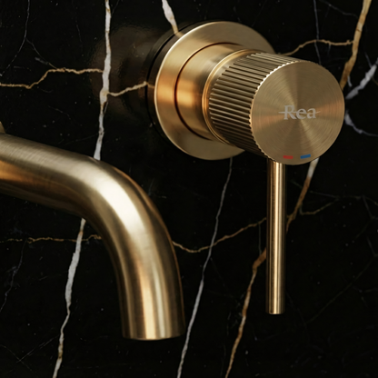 Unterputz Armatur Rea  Lungo Stripe Brush Gold  7