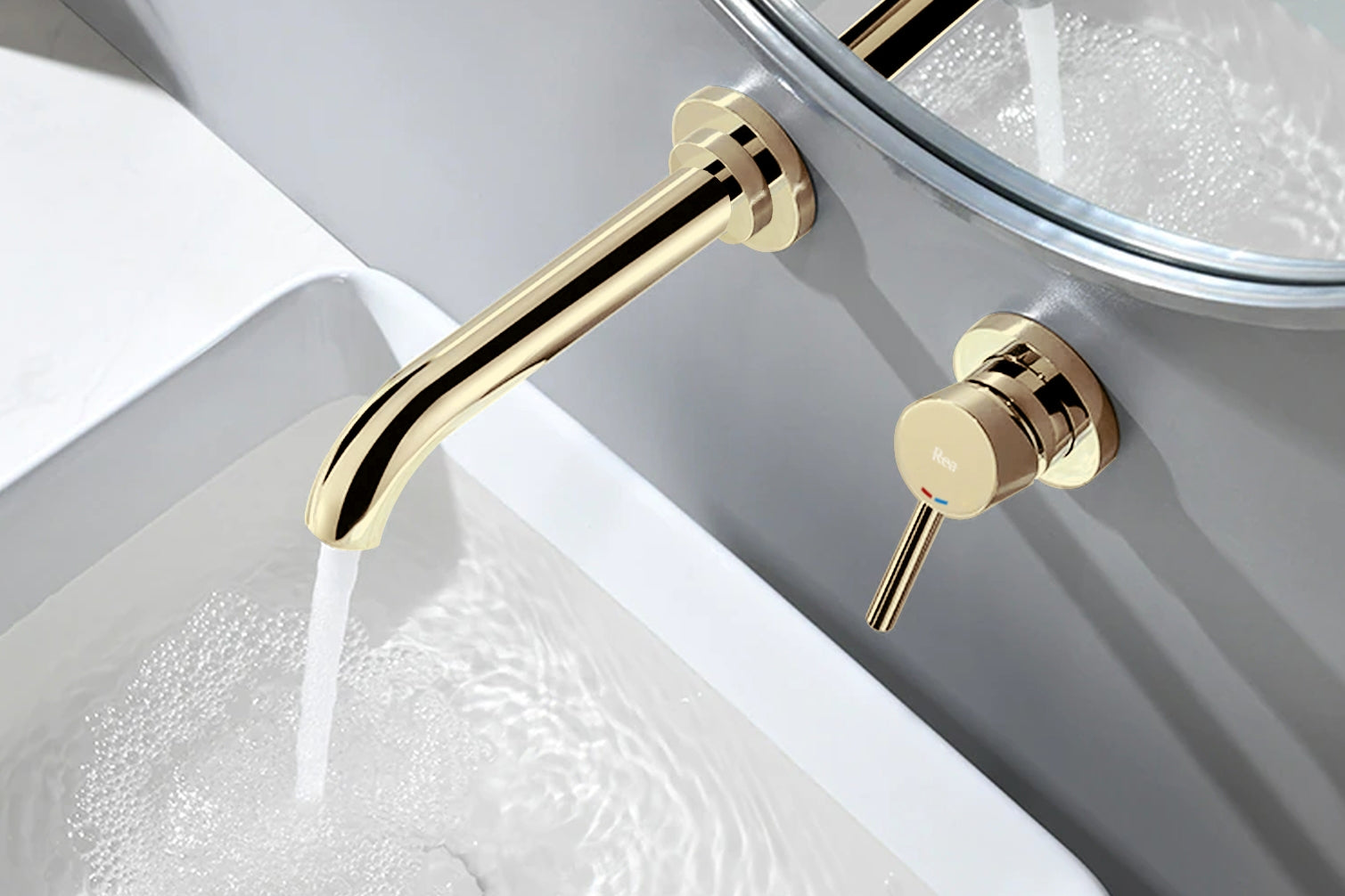 Unterputz Armatur Rea Lungo LONG Gold+IBOX  5