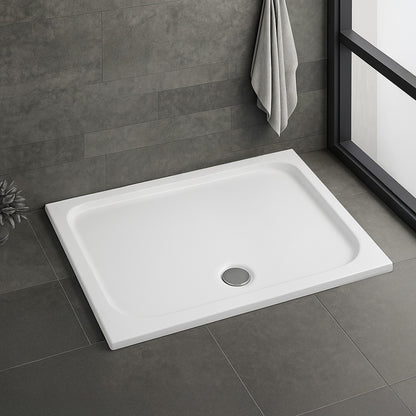 Acryl Duschwanne Rea Belmond White 80x100  2