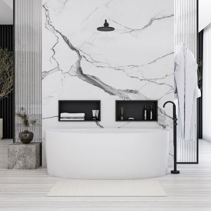 bathroom shelf 30x45 matte black  6