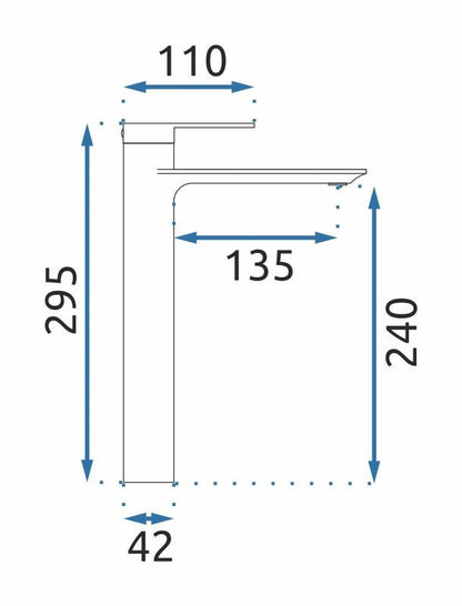 Waschbeckenarmatur REA Storm Titanium High  3