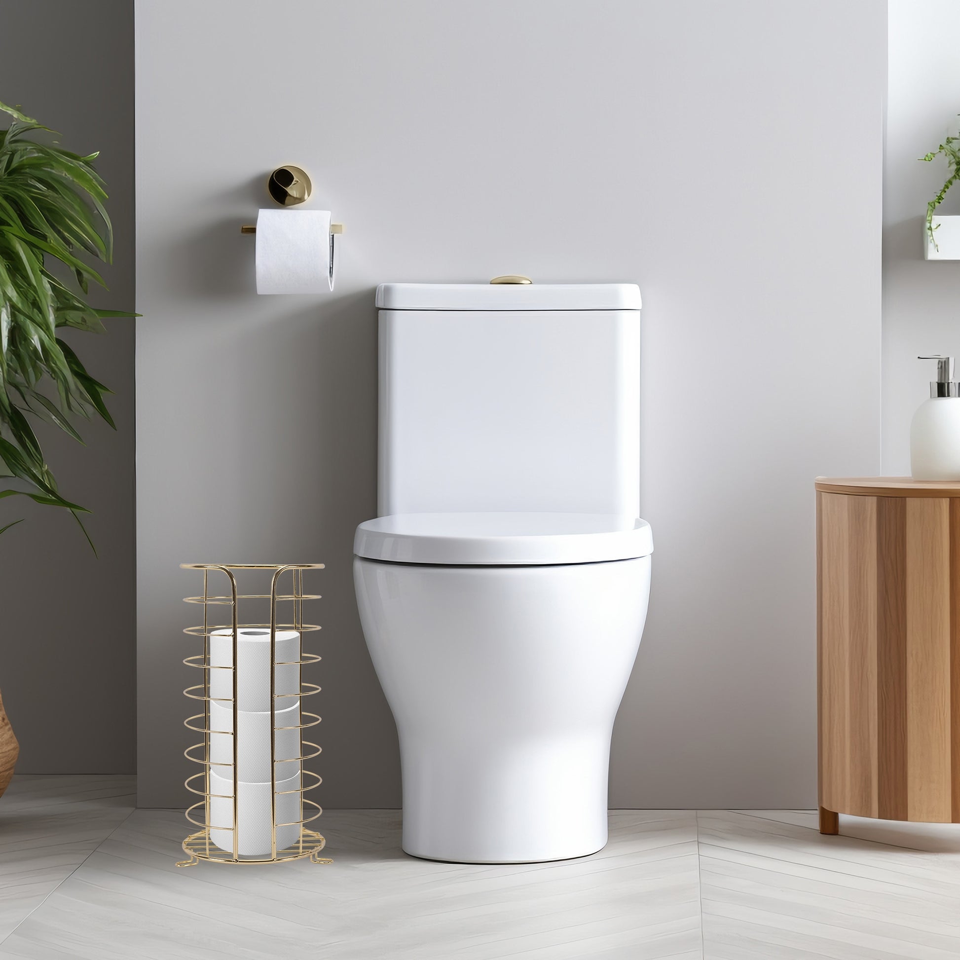 Ständer Für Toilettenpapier Gold P11899  7