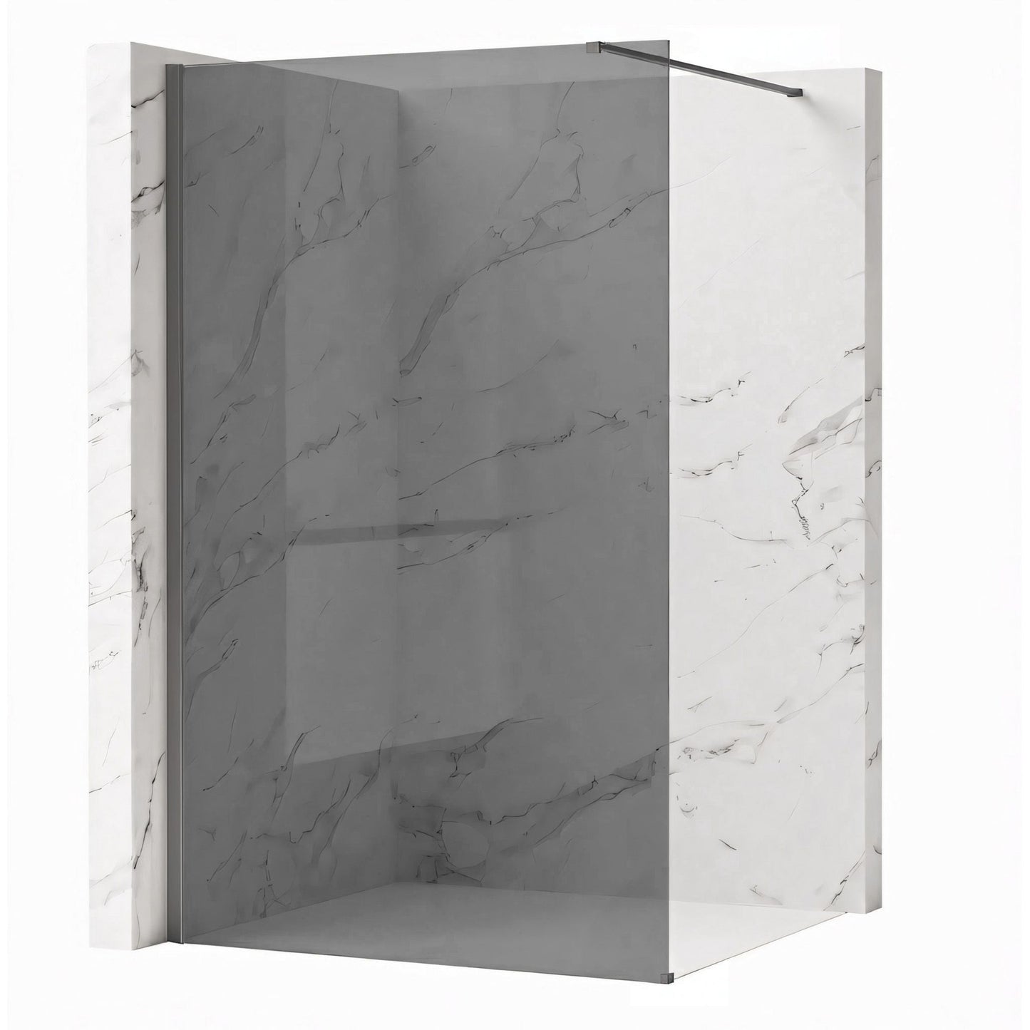 Duschwand Rea Flexi Grey / Titan 130  1