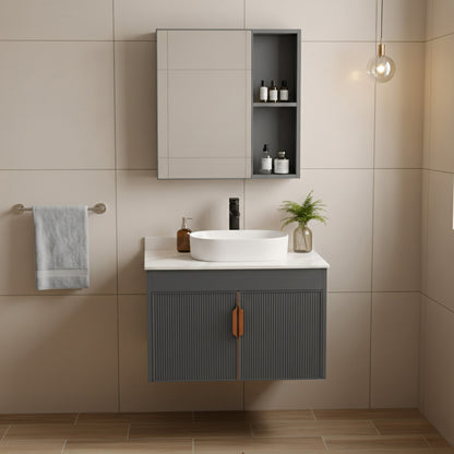 Комплект мебели для ванной с столешницей Modo 60cm Grey  1