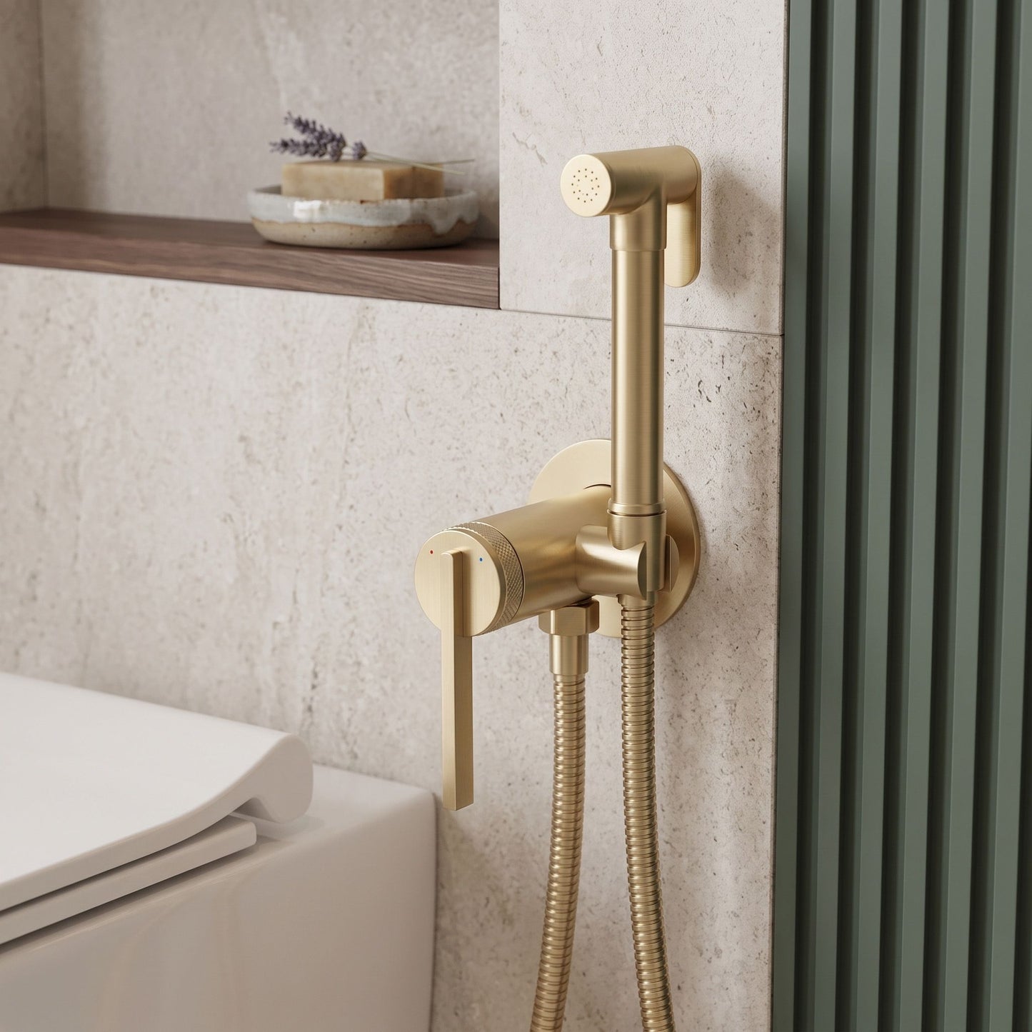 Bidetarmatur Rea Grace Brush Gold 3