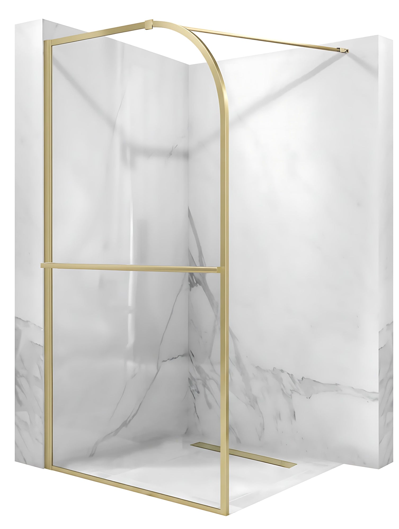 Duschwand Rea Sky Brush Gold 120  8