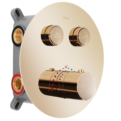 Unterputz Duschgarnitur Rea LUNGO GOLD  BOX  2