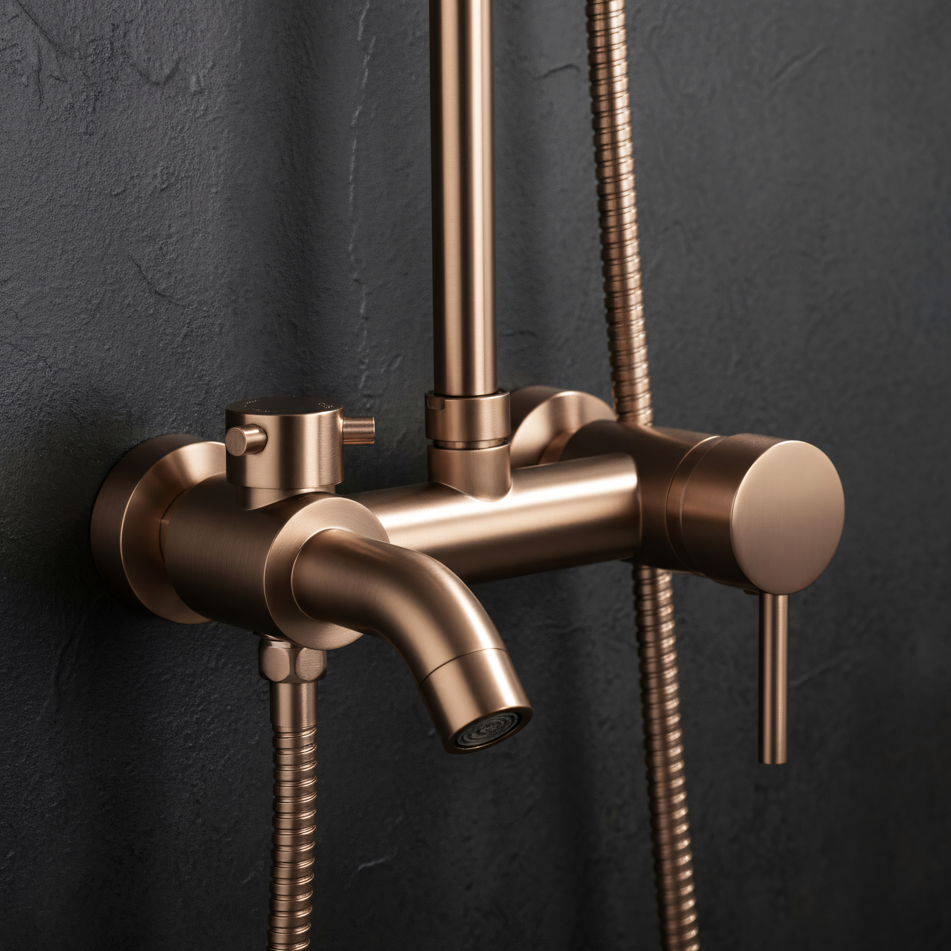 Duschgarnitur Rea Luis Brush Copper  2