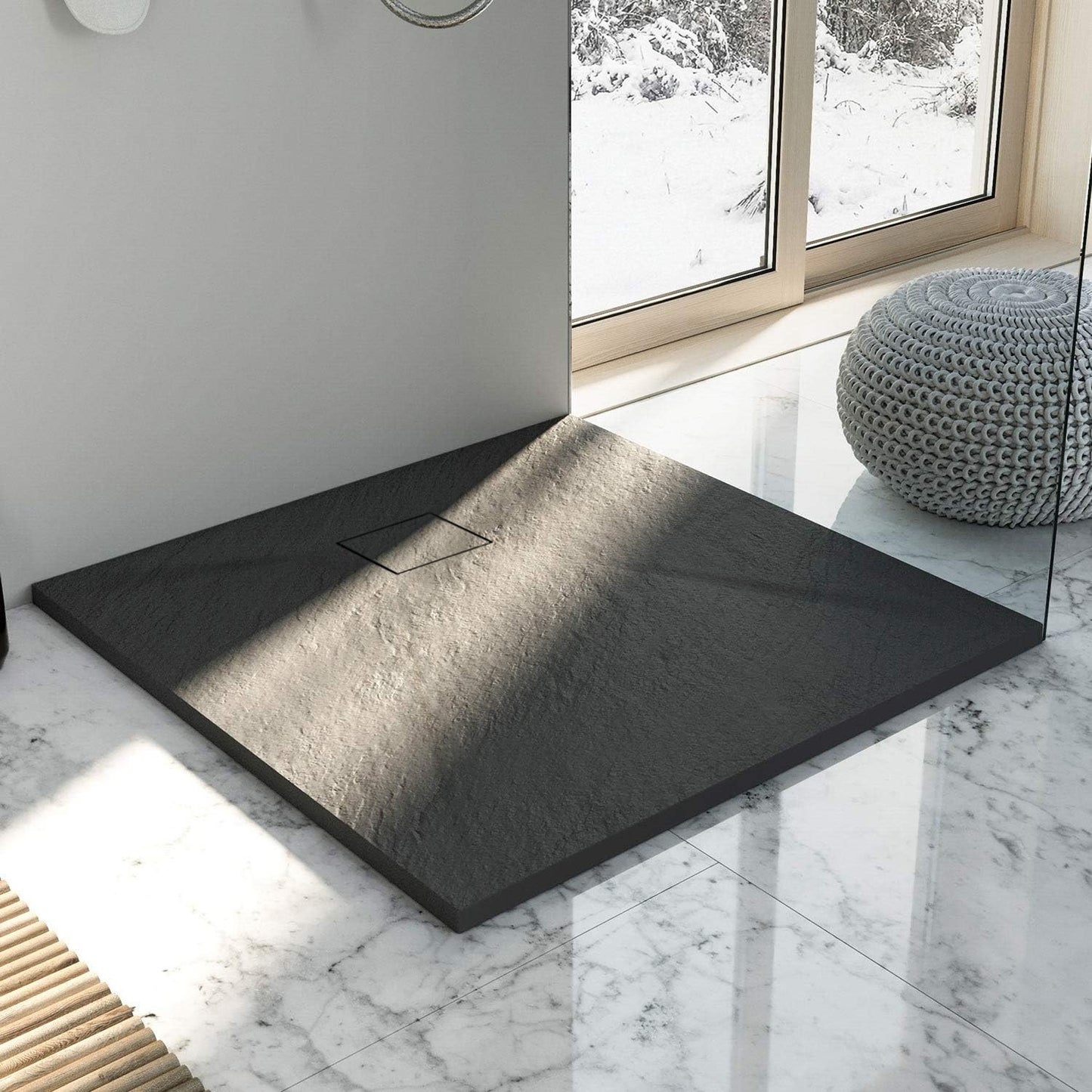 Duschtasse Magnum Black 90x90  1